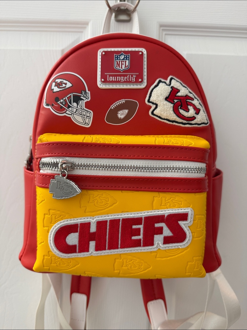 Loungefly NFL Kansas City Chiefs Red & Yellow Mini Backpack